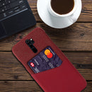 Bakeey Luxury PU Leather Cloth With Card Slot Shockproof Anti-scratch Back Cover Protective Case for Xiaomi Redmi Note 8 Pro