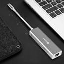 Biaze ZH19 Aluminum Alloy Type-C to 3-Port USB 3.0 + 1000Mbps Gigabit RJ45 Hub