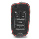 4 Buttons Car Remote Fold Key Fob Chain Cover Holder for Chevrolet