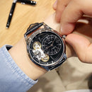 MEGIR 2017 Military Stay Quartz Watches Leather Strap Clock Mechanical Appearance Men Watch