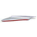 4pcs Universal Plastic Silver Car Body Front Bumper Splitter Canards Fin Exterior