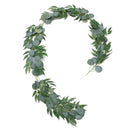 Artificial Silver Dollar Eucalyptus Garland Faux Silk Leaf Vine Greenery Willow Ring Wedding Home Garden Decorations