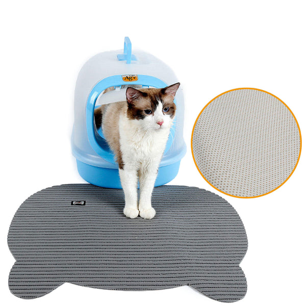 Cat Litter Tray Mat Eva Two Layers Kitten Scatter Car Floor Mat