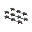 50Pcs Vertical Black Mini Miniature On/On 3 Pins Terminals Slide Switch