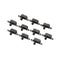50Pcs Vertical Black Mini Miniature On/On 3 Pins Terminals Slide Switch