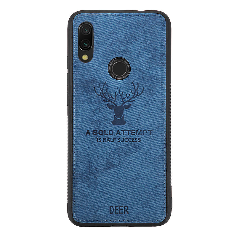 BAKEEY Deer Shockproof Anti-Scratch Cloth&TPU Protective Case For Xiaomi Redmi 7 / Redmi Y3