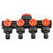 1/2 Inch 4 Way Splitter Garden Water Hose Tap Internal Thread Quick Connector