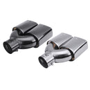 63mm 2.5" Stainless Steel Inlet Tail Rear Pipe Tip Muffler Exhaust Silencer Cover