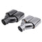 63mm 2.5" Stainless Steel Inlet Tail Rear Pipe Tip Muffler Exhaust Silencer Cover