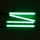 DC12V 4 in 1 RGB Smart APP bluetooth Control Car Interior Atmosphere Footwell LED Strip Light
