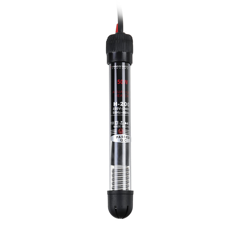 25/50/100/200/300W 220V Aquarium Fish Tank Submersible Water Heater Double-layer Waterproof Heating Rod