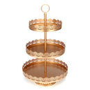 3-Tier Cupcake Stand Metal Cake Dessert Wedding Event Party Display Tower Plate Decorations