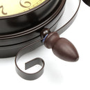 Rotating Double Side Wall Clock Garden Indoor & Outdoor Station Wall Mounted With Bracket
