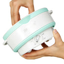 Silicone Portable Folding Electric Hot Pot Heated Food Container Cooker Camping