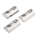 Drillpro 50pcs 20 Series Elastic Nut Round Roll T Slot Spring Nut for 20 Series Aluminum Profile