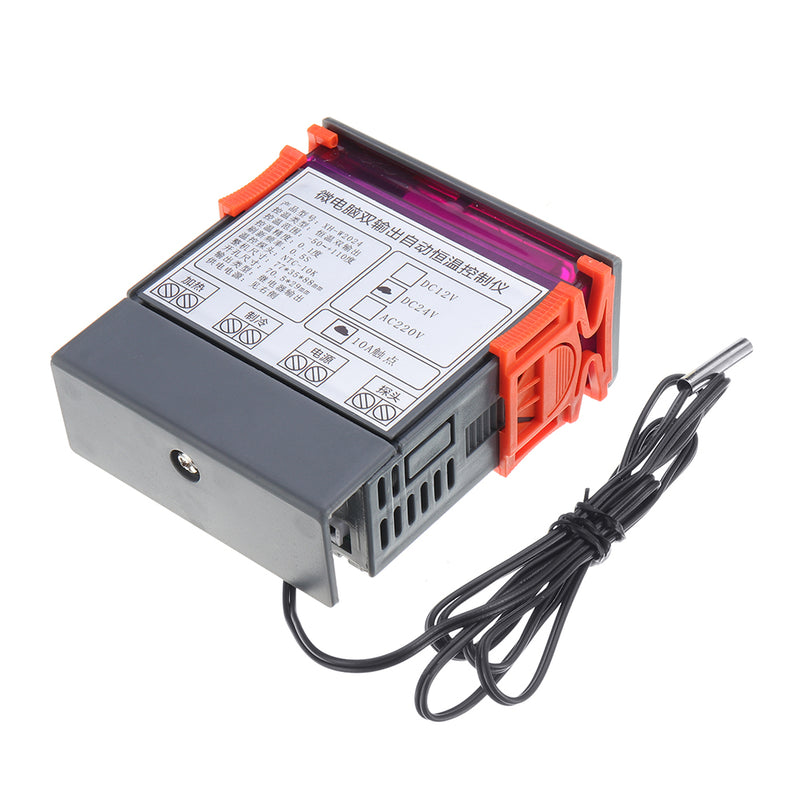 XH-W2024 Automatic Thermostat Cooling Heating 2 Group Output Upper and Lower Limit 2 Relay Output