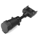 7 Pin Flat Male To 7 Pin Round Female Trailer Adapter Electric Towing Converter