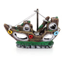 Aquarium Ornament Wreck Sailing Boat Sunk Ship Destroyer Fish Tank Cave Decorations