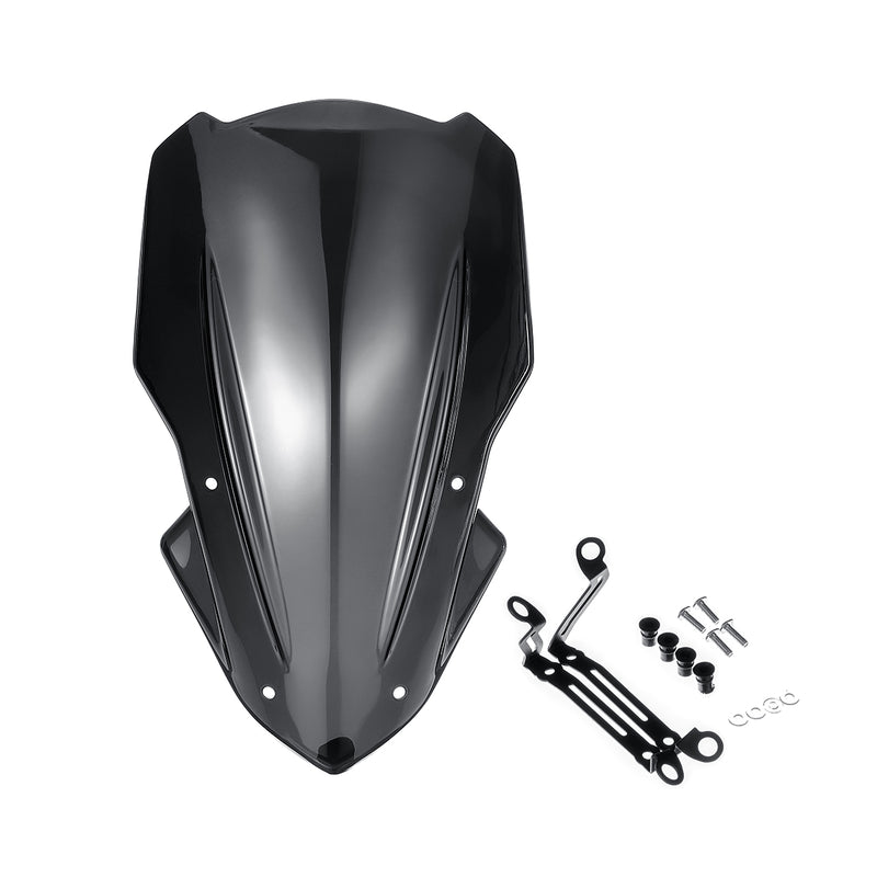 Windshield Windscreen Air Deflector Black With Bracket For Kawasaki Z900 2017-2018