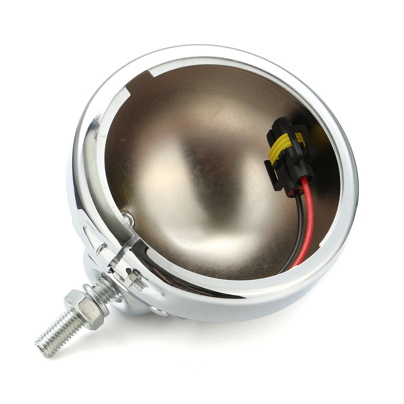 4.5 inch Led Fog Light Outer Cover Chrome Trim Bracket Housing For Harley Motorcycle
