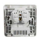 Excellway 1.5A/2A Dual USB Ports Wall Charger Power Adapter Socket Outlet Panel EU Plug Mount