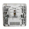 Excellway 1.5A/2A Dual USB Ports Wall Charger Power Adapter Socket Outlet Panel EU Plug Mount