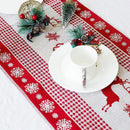 Christmas Cotton Linen Tablecloth Dining Room Table Runners Wedding Party Decor