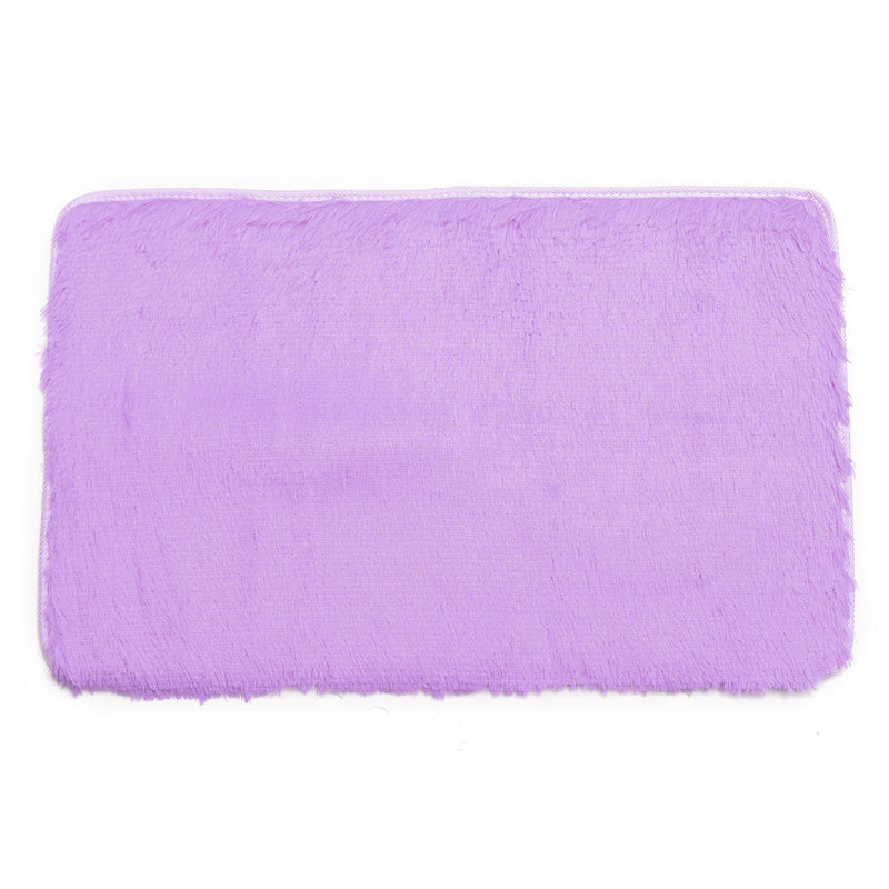 80x50cm Absrobent Shaggy Carpet Home Anti Slip Rug Bedroom Soft Mat