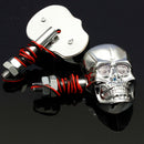 4pcs 12V 0.5W Skeleton Turn Signal Light Motorcycle Skull Head Indicator Lamp