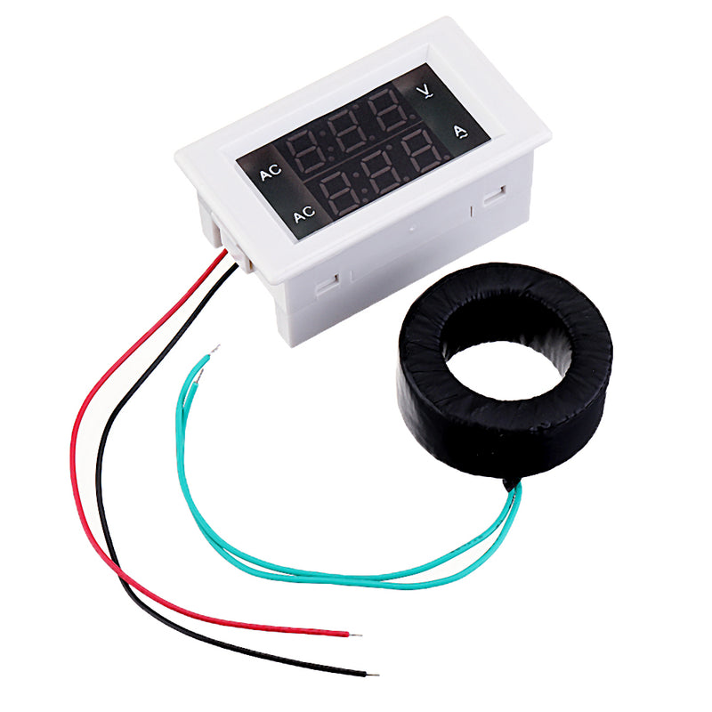 AC220V/500V 10-500A Three-phase Digital Display Voltmeter Ammeter LED Dual Display Meter