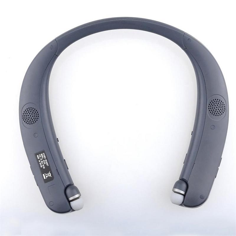 Portable Neckband Hanging bluetooth Running Speaker Hifi Bass Wearable Headset