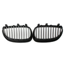 Pair Black Front Sport Wide Kidney Grille Grill for BMW E60 E61 5Series M5 03-10