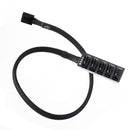 5Pin Computer CPU PWM Fan Hub Extension Cable 5-pin Motherboard Pair Wiring Fan Concentrator