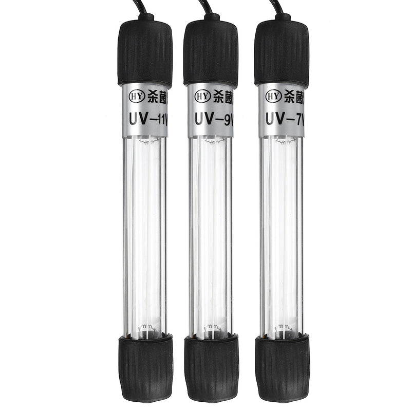 7W/9W/11W Submersible Lamp Aquarium Fish Tank UV Light Sterilizer Water Clean