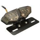 Motorcycle 12V LED Taillight Turn Signal Rear Brake License Plate Light Bracket