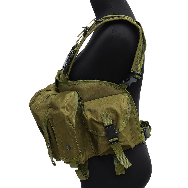 Unisex Tactical Vest Outdoor Combat Game Training Storage Carrier Belly Pocket Vest