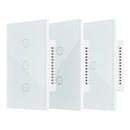 110V-240V US Plug Smart Voice Control Glass Panel Switch Waterproof Electric Shockproof Panel Timer Switch Support Alexa Google home voice control