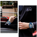 BIDEN 0117 Waterproof Work Little Dials Men Watches Multifunctional Business Style Quartz Watch