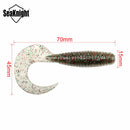 SeaKnight SL008 6pcs/lot 3.6g 70mm/2.7in Wobbler Soft Fishing Lure Maggots Worm Bass Drongo Lures