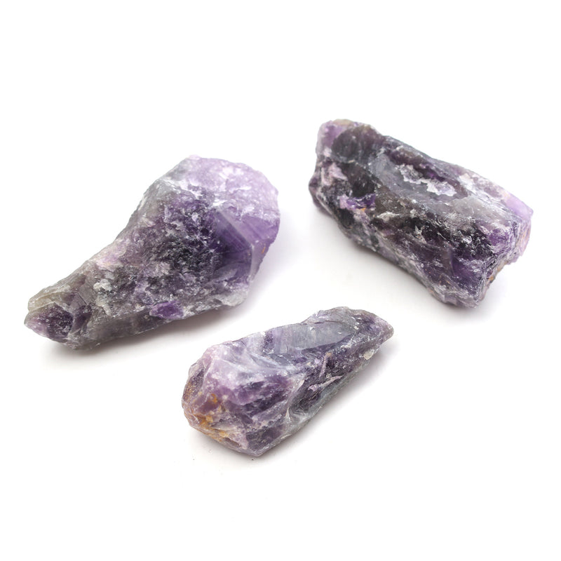 100g Natural Purple Amethyst Point Quartz Crystals Rough Rock Specimen DIY Stone Fish Tank Decorations