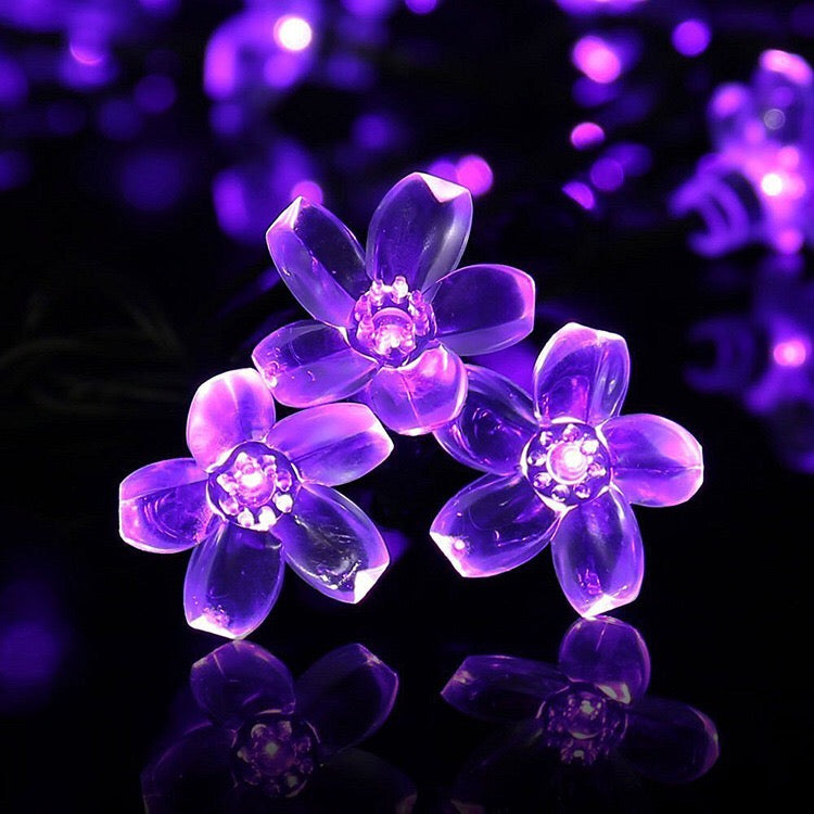 KCASA 5M 50 LED Sakura Flower String Lights LED Fairy Lights for Festival Christmas Halloween