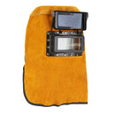 Leather Hood Welding Helmet Mask Darkening Filter Lens Welder Eyes Protection