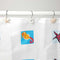 12Pcs/Box Stainless Steel Resin Bathroom Curtain Hook White Brown Starfish Shell Conch Mixed Pattern