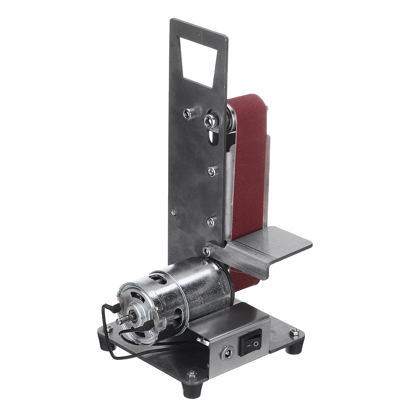 300W 1000-9000RPM Electric Mini Belt Sander Polishing Grinding Machine Antiskid Abrasive Belts Grinder