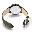 MEGIR ML2021G Men Watch Multifunction Chronograph Quartz Watch Complete Calendar Sport Watches