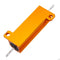 10pcs RX24 50W 0.1R 0.1RJ Metal Aluminum Case High Power Resistor Golden Metal Shell Case Heatsink Resistance Resistor
