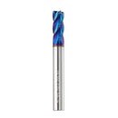 Drillpro 5/6/8mm R0.5 Nano Blue Coating Carbide End Mill HRC60 4 Flute CNC Milling Cutter