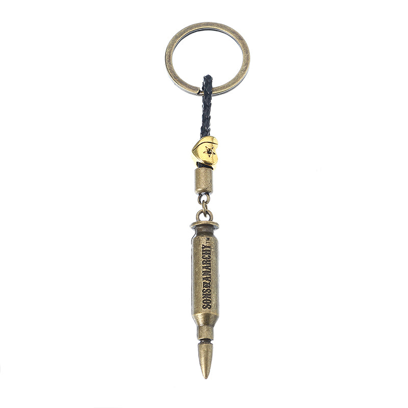 Suicide Spuad Keychain Bullet and Gun Pendant Keyring Gift