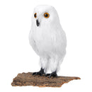 Feather Lifelike Owl Ornaments Garden Home Decorations