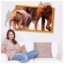 Wall Stickers 3d Three-dimensional Elephant Window Simulation Stickers Living Room Decoration Stickers Furniture Creative